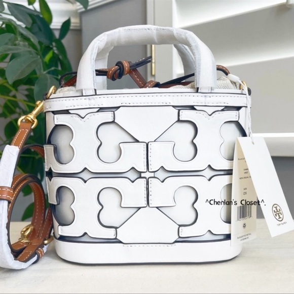 🔥NeW! $598 Tory Burch Cutout Logo Mini tote - Picture 15 of 15